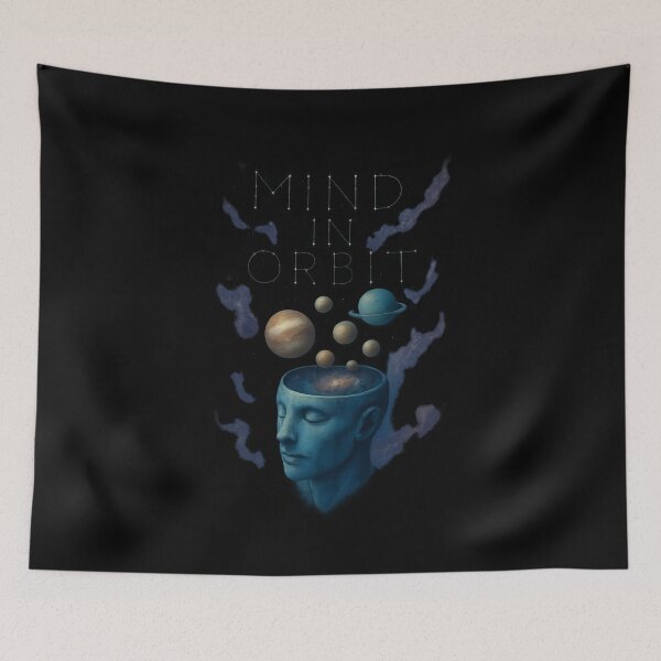 Item preview, Mind In Orbit - Surreal Cosmic Galaxy Head Art designed and sold by MKreative Studio.