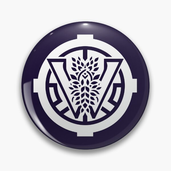 Item preview, Letter W Monogram - Wisteria Samurai Crest (White on Dark) designed and sold by ZenCircle.