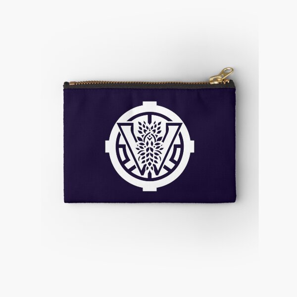 Item preview, Letter W Monogram - Wisteria Samurai Crest (White on Dark) designed and sold by ZenCircle.