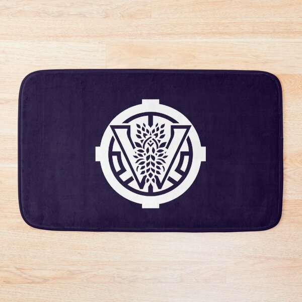 Item preview, Letter W Monogram - Wisteria Samurai Crest (White on Dark) designed and sold by ZenCircle.