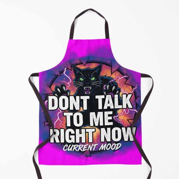 Item preview, Dont Talk To Me Right Now Angry Black Cat Current Mood designed and sold by DrukNaStyl.