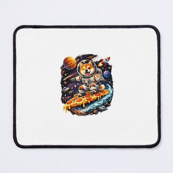 Item preview, Shiba Inu Astronaut – Pizza Galaxy Vibes designed and sold by InkspireStudioX.