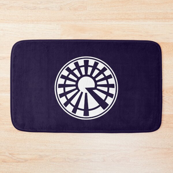 Item preview, Letter R Monogram - Rising Sun Samurai Crest (White on Dark) designed and sold by ZenCircle.