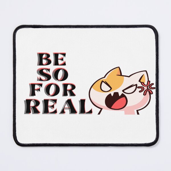 Item preview, Be So For Real Angry Cat – Funny Gen Z Meme Reaction Design designed and sold by simpleyetcanva.