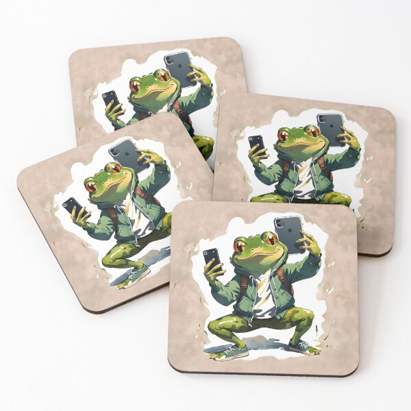 Item preview, Cool Crazy Frog with phone going to scool designed and sold by Erlin Rudho.