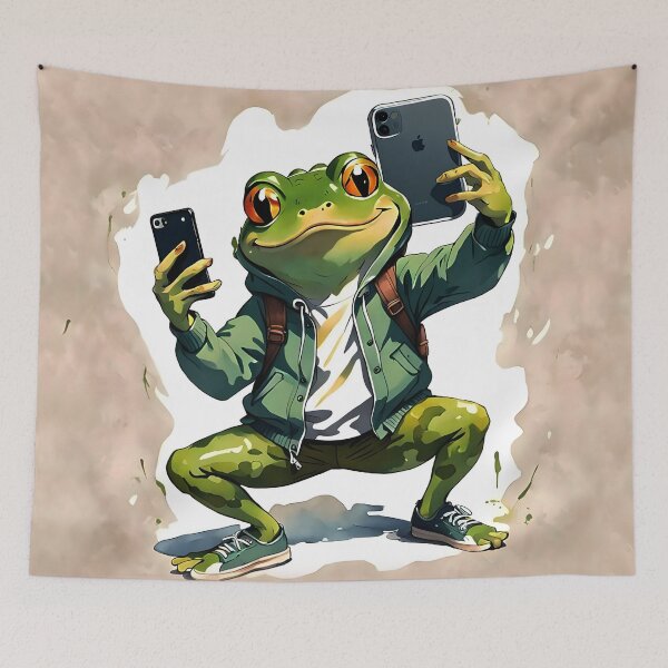 Item preview, Cool Crazy Frog with phone going to scool designed and sold by Erlin Rudho.