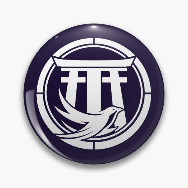 Item preview, Letter T Monogram - Torii Gate Samurai Crest (White on Dark) designed and sold by ZenCircle.