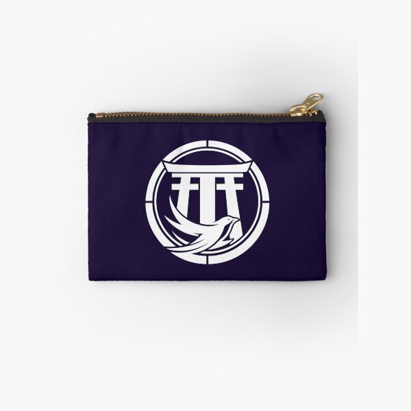 Item preview, Letter T Monogram - Torii Gate Samurai Crest (White on Dark) designed and sold by ZenCircle.