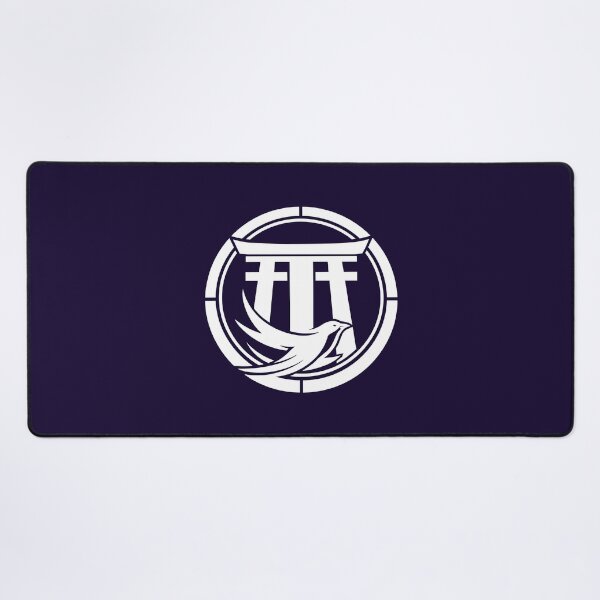 Item preview, Letter T Monogram - Torii Gate Samurai Crest (White on Dark) designed and sold by ZenCircle.