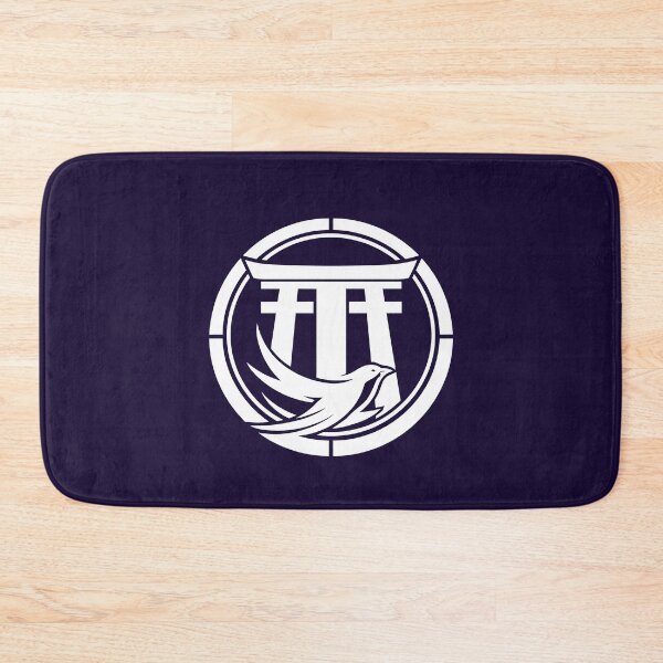 Item preview, Letter T Monogram - Torii Gate Samurai Crest (White on Dark) designed and sold by ZenCircle.