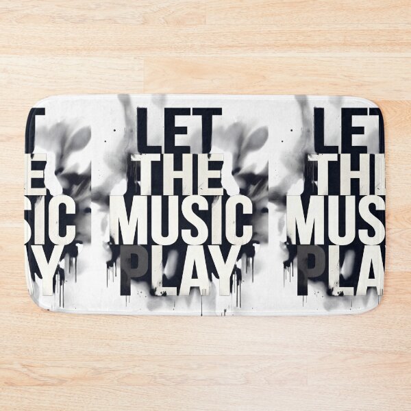 Item preview, Let The Music Play Fire Skull Headphones Rock Art designed and sold by DrukNaStyl.