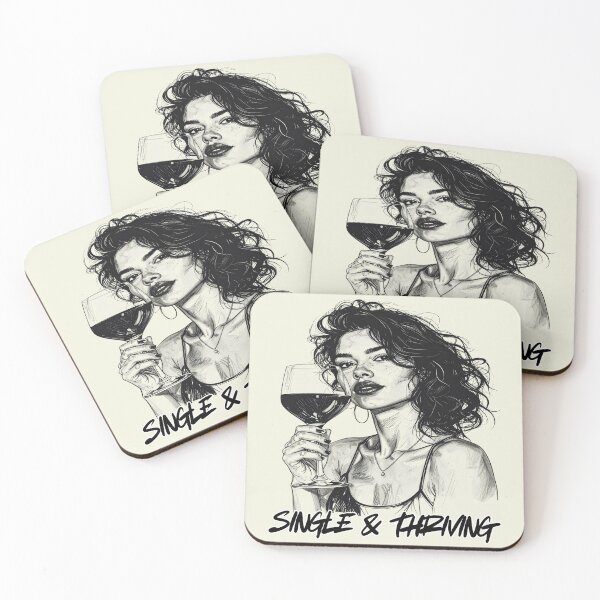 Item preview, Happily single, content and free, single and thriving designed and sold by LiskoDesign.