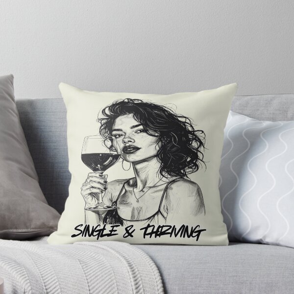 Item preview, Happily single, content and free, single and thriving designed and sold by LiskoDesign.