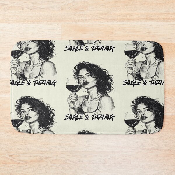 Item preview, Happily single, content and free, single and thriving designed and sold by LiskoDesign.