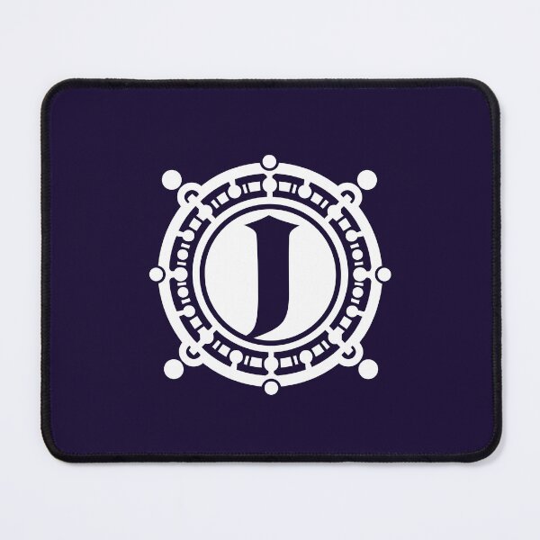 Item preview, Letter J Monogram - Juzu Prayer Beads Crest (White on Dark) designed and sold by ZenCircle.