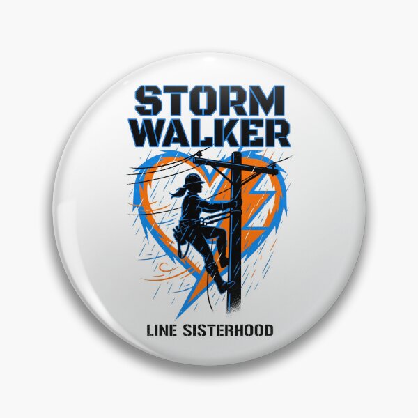Item preview, Storm Walker Female Lineworker - Women in Trades Electrician Gift designed and sold by Luminari Creations.