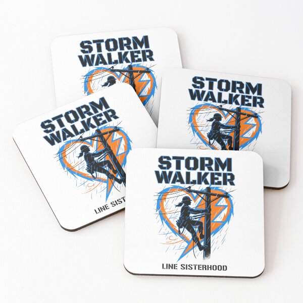 Item preview, Storm Walker Female Lineworker - Women in Trades Electrician Gift designed and sold by Luminari Creations.