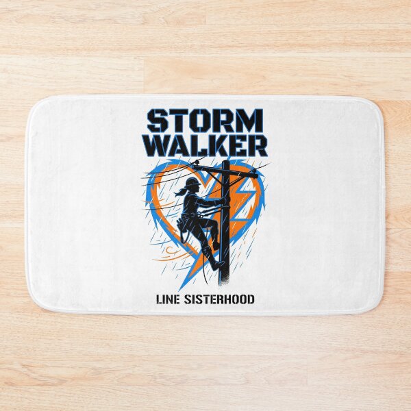 Item preview, Storm Walker Female Lineworker - Women in Trades Electrician Gift designed and sold by Luminari Creations.