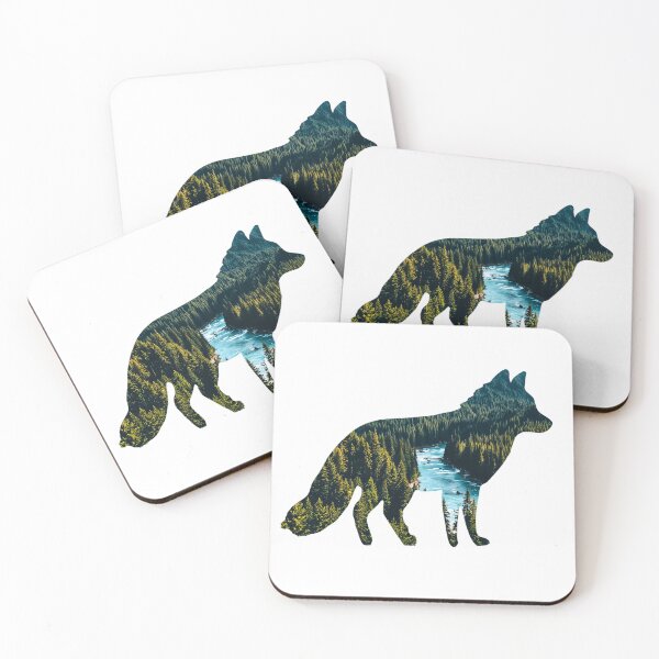 Item preview, Fox Silhouette – Forest River Landscape designed and sold by Printerraworks.