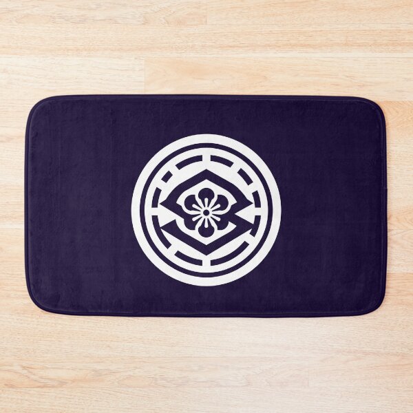 Item preview, Letter S Monogram - Sakura Cherry Blossom Crest (White on Dark) designed and sold by ZenCircle.