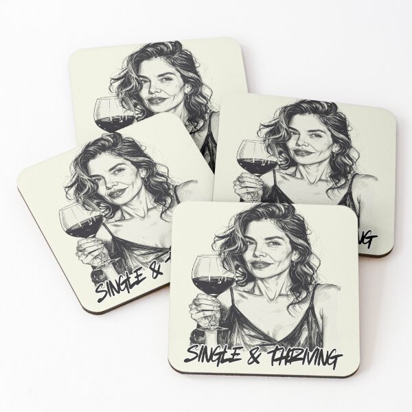 Item preview, Happily single, divorced and content, single and thriving designed and sold by LiskoDesign.