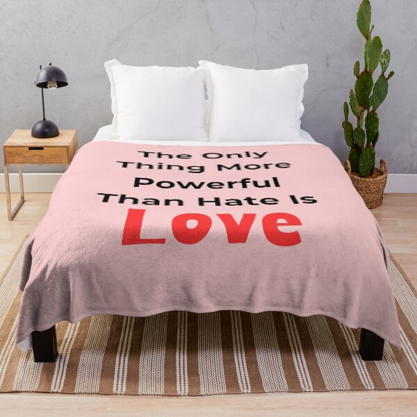 Item preview, Love is More Powerful Than Hate - Inspirational Positive Quote designed and sold by Basma Store.