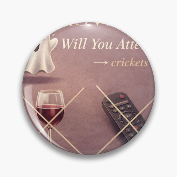 Item preview, “Will You Attend? → Crickets” – Fancy Ghosted RSVP Invite designed and sold by Artist Bishhnu Banerji.