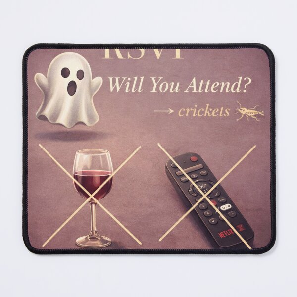 Item preview, “Will You Attend? → Crickets” – Fancy Ghosted RSVP Invite designed and sold by Artist Bishhnu Banerji.