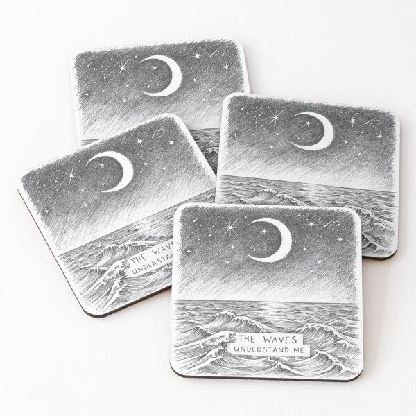 Item preview, The Waves Understand Me designed and sold by ByKubraArt.