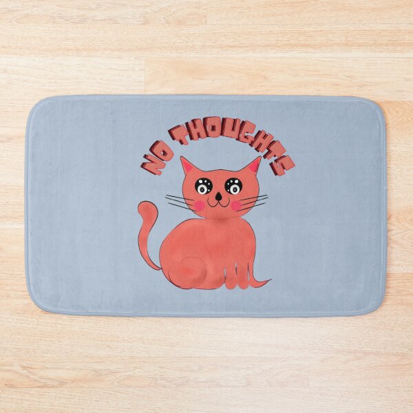 Item preview, No Thoughts Just Meow | Funny Cute Cat Meme designed and sold by HopeAndHustle.