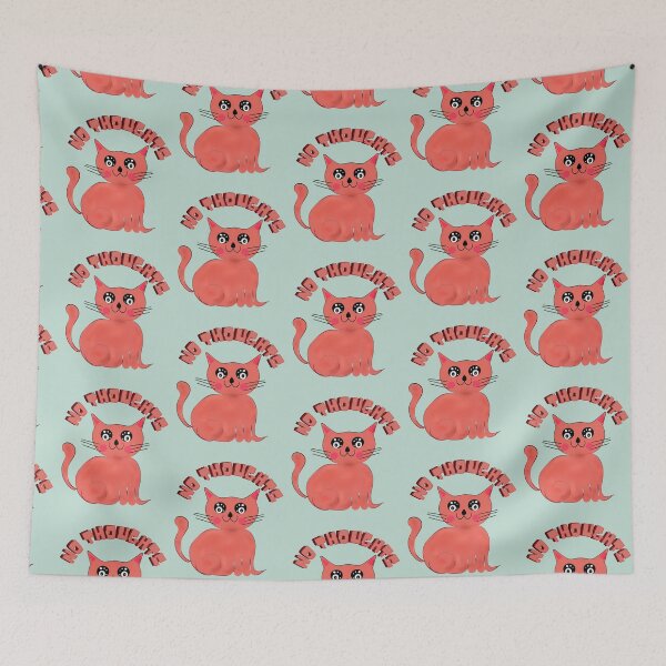 Item preview, No Thoughts Just Meow | Funny Cute Cat Meme designed and sold by HopeAndHustle.