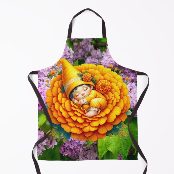 Item preview, Sleeping Gnome in Flower designed and sold by Sillytoe.
