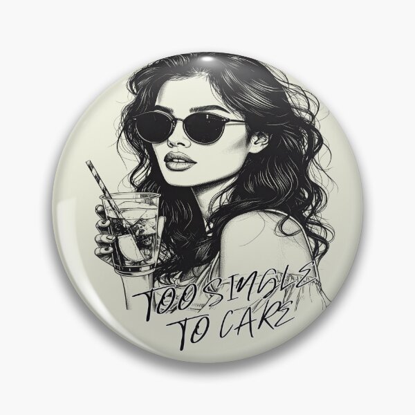 Item preview, Happily single, cheers to me, too single to care. designed and sold by LiskoDesign.