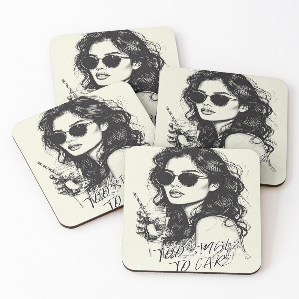 Item preview, Happily single, cheers to me, too single to care. designed and sold by LiskoDesign.
