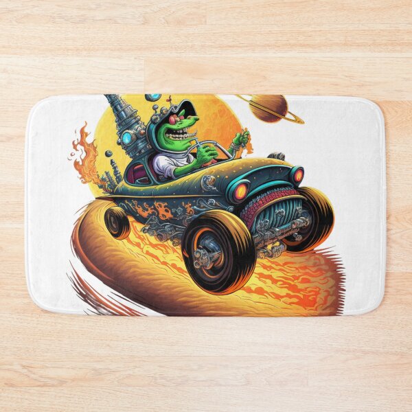 Item preview, Alien Hot Rod Racer designed and sold by Sillytoe.