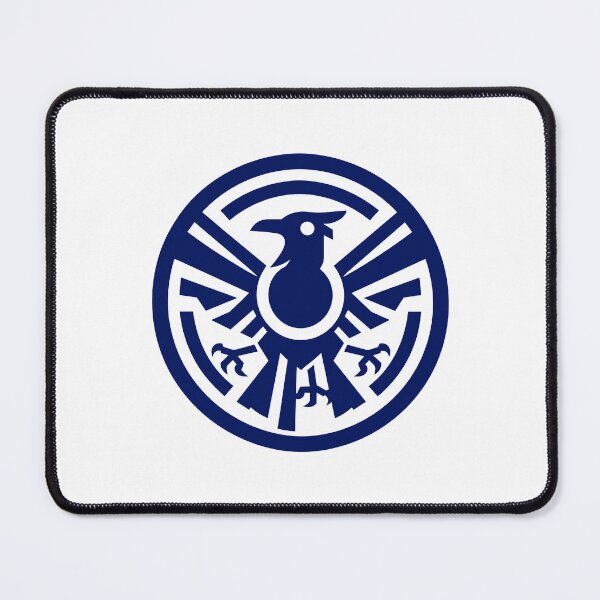 Item preview, Letter Y Monogram - Yatagarasu Crow Samurai Crest (Navy Blue) designed and sold by ZenCircle.