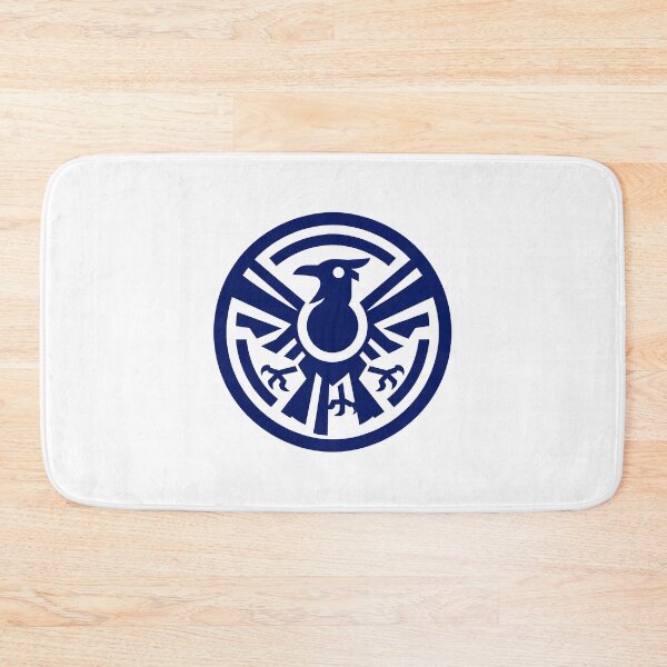 Item preview, Letter Y Monogram - Yatagarasu Crow Samurai Crest (Navy Blue) designed and sold by ZenCircle.