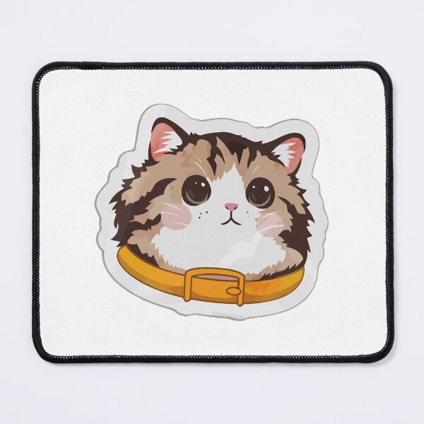 Item preview, Adorable Calico Cat with Yellow Collar – Kawaii Kitty Face designed and sold by xtehuip.