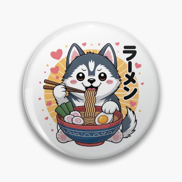 Artikelvorschau, Niedlicher Kawaii-Husky, Kawaii-Husky entworfen und verkauft von graphic-genie.