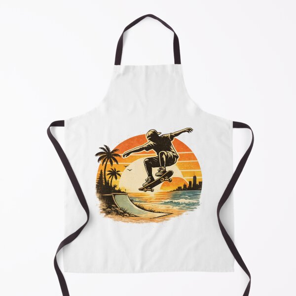 Item preview, Retro skateboarder at sunset – 70s vintage design designed and sold by Sunset Syndicate.