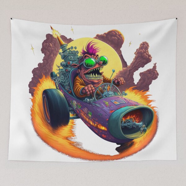 Item preview, Lunar Rocket Hot Rod designed and sold by Sillytoe.