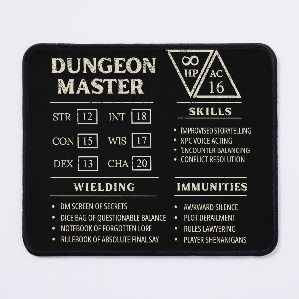 Item preview, DUNGEON MASTER STAT BLOCK for dm designed and sold by DungeonAtelier.