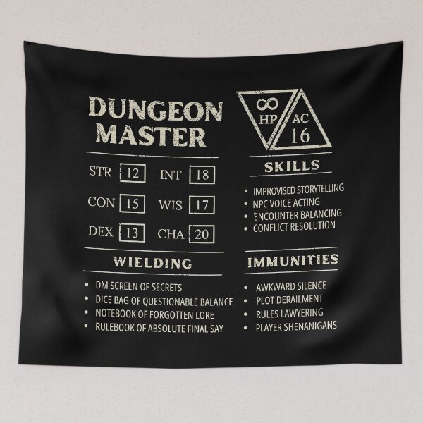 Item preview, DUNGEON MASTER STAT BLOCK for dm designed and sold by DungeonAtelier.
