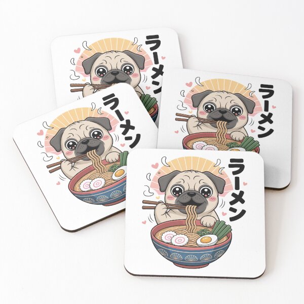 Item preview, Cute Kawaii Pug, Kawaii Pug designed and sold by graphic-genie.