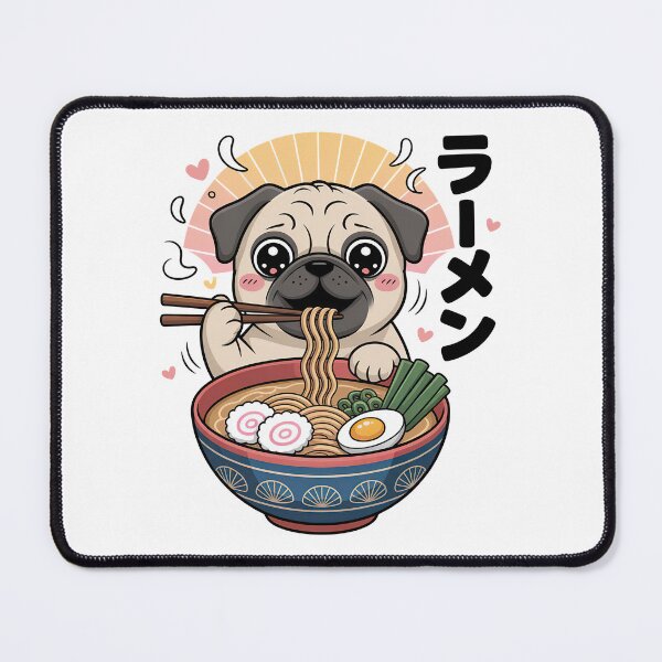 Item preview, Cute Kawaii Pug, Kawaii Pug designed and sold by graphic-genie.