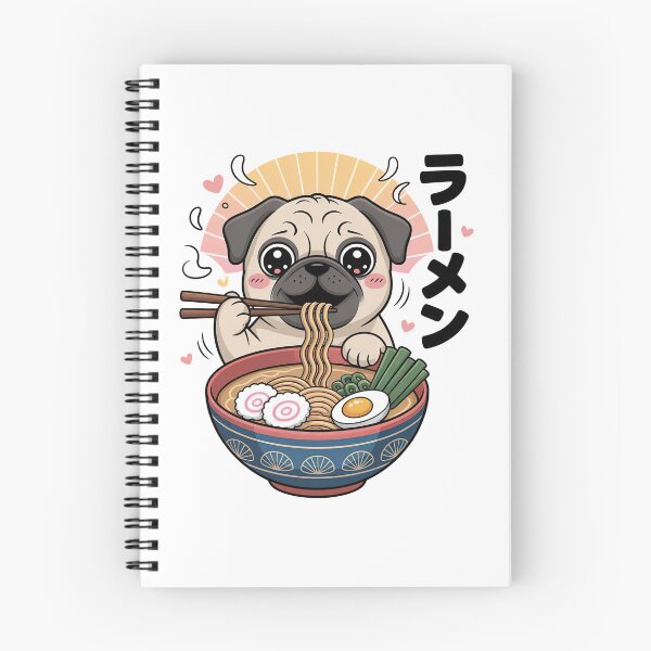 Item preview, Cute Kawaii Pug, Kawaii Pug designed and sold by graphic-genie.