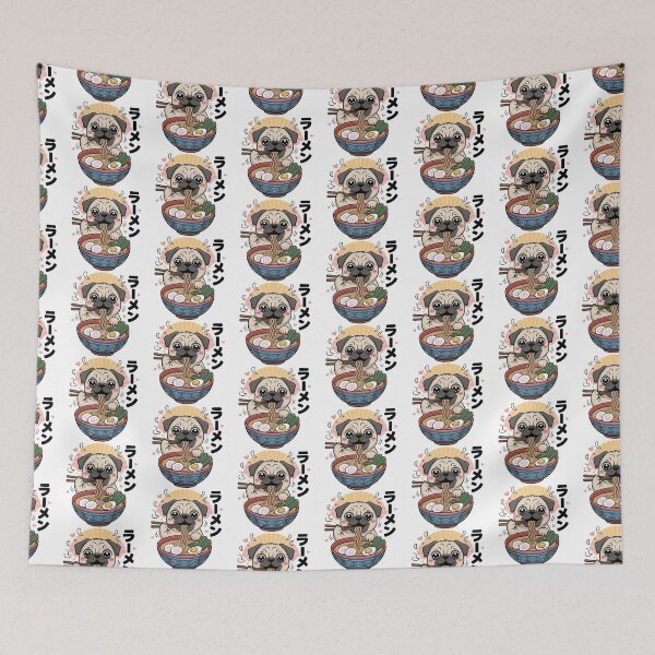 Item preview, Cute Kawaii Pug, Kawaii Pug designed and sold by graphic-genie.