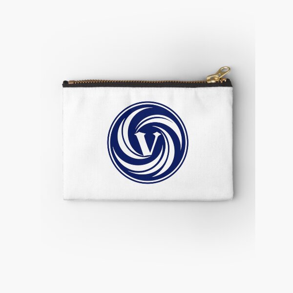Item preview, Letter V Monogram - Vortex Samurai Crest (Navy Blue) designed and sold by ZenCircle.