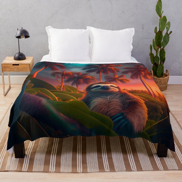 Item preview, Sunset Jungle Sloth designed and sold by Sillytoe.