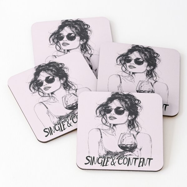 Item preview, Happily single, pure self-love designed and sold by LiskoDesign.